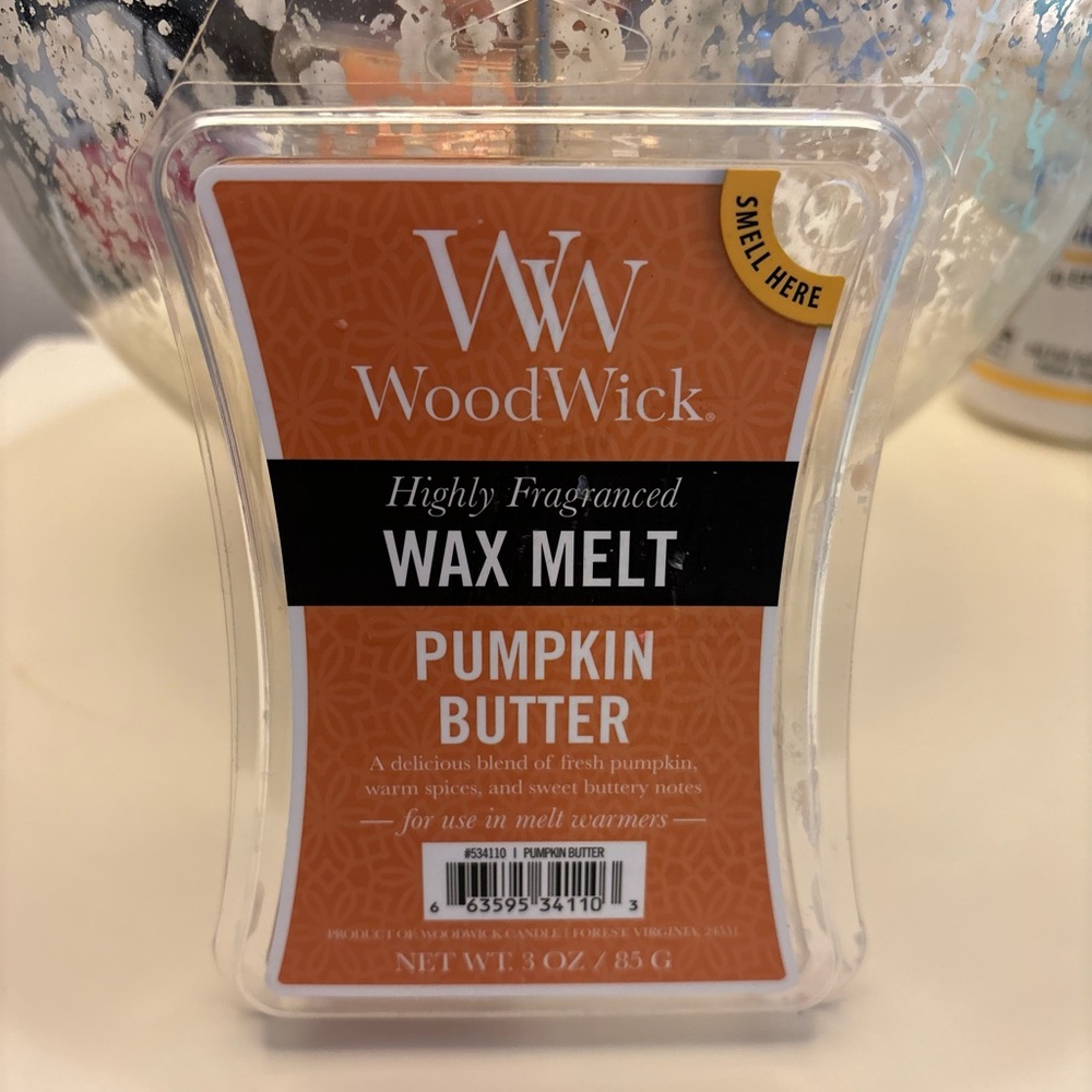 Woodwick Candle Scented Wax Melt Cubes: PUMPKIN BUTTER 3 oz Lot of 2 Fall